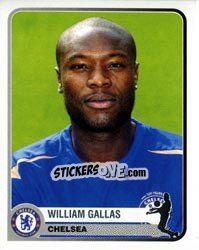 Sticker William Gallas - Champions of Europe 1955-2005 n. 131 - Panini