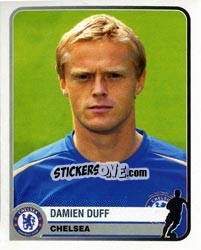 Sticker Damien Duff - Champions of Europe 1955-2005 n. 136 - Panini