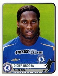 Sticker Didier Drogba - Champions of Europe 1955-2005 n. 142 - Panini