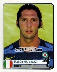 Sticker Marco Materazzi - Champions of Europe 1955-2005 n. 148 - Panini