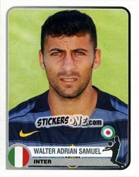 Sticker Walter Adrian Samuel - Champions of Europe 1955-2005 - Panini