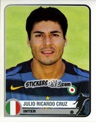 Sticker Julio Ricardo Cruz - Champions of Europe 1955-2005 n. 159 - Panini