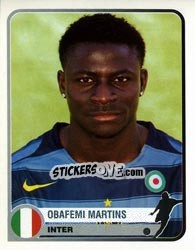 Cromo Obafemi Martins - Champions of Europe 1955-2005 - Panini