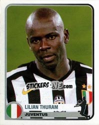 Sticker Lilian Thuram - Champions of Europe 1955-2005 n. 167 - Panini