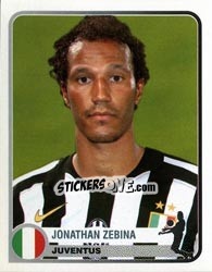 Sticker Jonathan Zebina - Champions of Europe 1955-2005 n. 168 - Panini