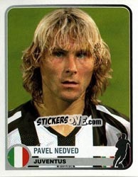 Sticker Pavel Nedved - Champions of Europe 1955-2005 n. 173 - Panini