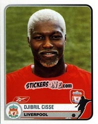 Sticker Djibril Cisse - Champions of Europe 1955-2005 n. 192 - Panini