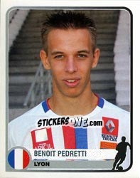 Sticker Benoit Pedretti - Champions of Europe 1955-2005 n. 208 - Panini