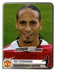 Sticker Rio Ferdinand - Champions of Europe 1955-2005 n. 217 - Panini