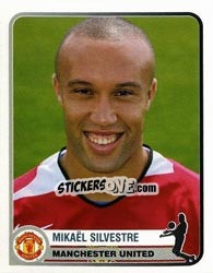 Sticker Mikael Silvestre - Champions of Europe 1955-2005 n. 218 - Panini