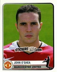 Sticker John O'Shea - Champions of Europe 1955-2005 - Panini