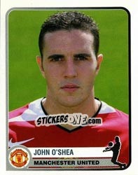 Sticker John O'Shea - Champions of Europe 1955-2005 n. 219 - Panini