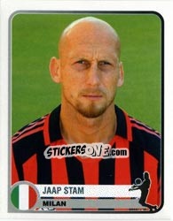 Sticker Jaap Stam - Champions of Europe 1955-2005 n. 252 - Panini