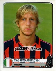 Sticker Massimo Ambrosini - Champions of Europe 1955-2005 n. 254 - Panini