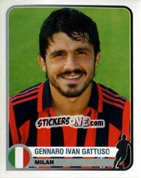Sticker Gennaro Ivan Gattuso - Champions of Europe 1955-2005 n. 255 - Panini