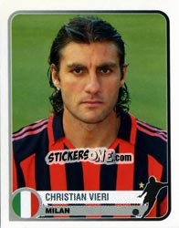 Sticker Christian Vieri - Champions of Europe 1955-2005 n. 263 - Panini