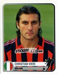 Figurina Christian Vieri - Champions of Europe 1955-2005 - Panini