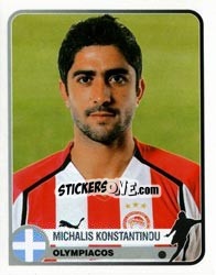 Sticker Michalis Konstantinou - Champions of Europe 1955-2005 - Panini