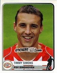 Sticker Timmy Simons - Champions of Europe 1955-2005 n. 303 - Panini