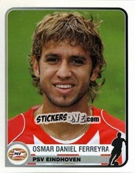 Sticker Osmar Daniel Ferreyra - Champions of Europe 1955-2005 n. 306 - Panini