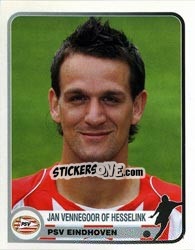 Sticker Jan Vennegoor of Hesselink - Champions of Europe 1955-2005 - Panini
