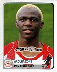 Sticker Arouna Kone - Champions of Europe 1955-2005 n. 314 - Panini