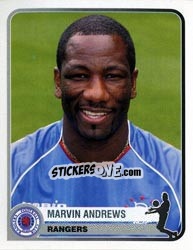 Sticker Marvin Andrews - Champions of Europe 1955-2005 n. 317 - Panini