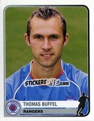 Sticker Thomas Buffel - Champions of Europe 1955-2005 n. 323 - Panini