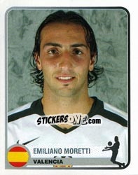 Sticker Emiliano Moretti - Champions of Europe 1955-2005 - Panini