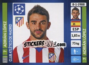 Sticker Adrián López - UEFA Champions League 2013-2014 n. 507 - Panini