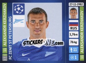 Sticker Aleksandr Kerzhakov - UEFA Champions League 2013-2014 n. 518 - Panini