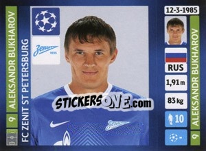 Sticker Aleksandr Bukharov - UEFA Champions League 2013-2014 n. 525 - Panini