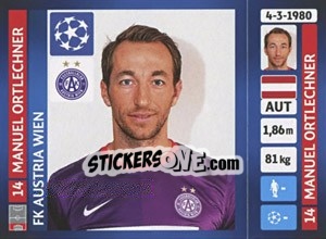 Cromo Manuel Ortlechner - UEFA Champions League 2013-2014 - Panini