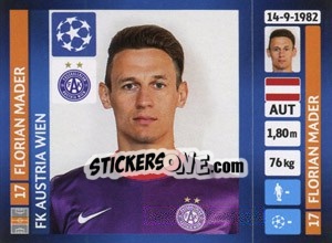 Figurina Florian Mader - UEFA Champions League 2013-2014 n. 534 - Panini