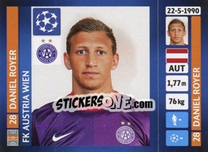 Sticker Daniel Royer - UEFA Champions League 2013-2014 - Panini