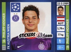 Sticker Philipp Hosiner - UEFA Champions League 2013-2014 - Panini