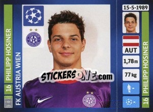 Sticker Philipp Hosiner - UEFA Champions League 2013-2014 n. 536 - Panini