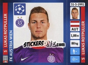 Cromo Lukas Rotpuller - UEFA Champions League 2013-2014 - Panini