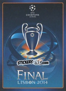 Sticker 2014 Final Logo : trophy - UEFA Champions League 2013-2014 - Panini