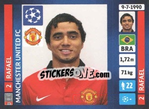 Sticker Rafael da Silva - UEFA Champions League 2013-2014 - Panini