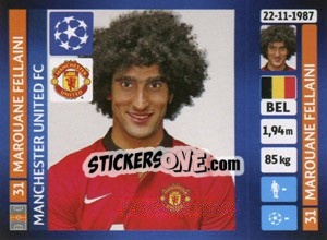 Sticker Marouane Fellaini - UEFA Champions League 2013-2014 n. 17 - Panini