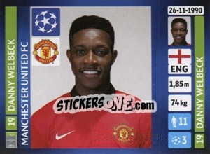 Sticker Danny Welbeck - UEFA Champions League 2013-2014 n. 18 - Panini
