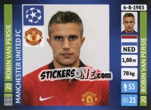 Sticker Robin van Persie - UEFA Champions League 2013-2014 n. 19 - Panini