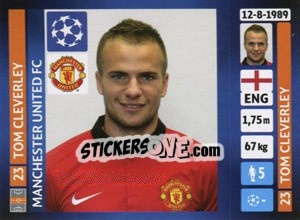 Figurina Tom Cleverley - UEFA Champions League 2013-2014 n. 21 - Panini