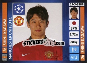 Sticker Shinji Kagawa - UEFA Champions League 2013-2014 - Panini
