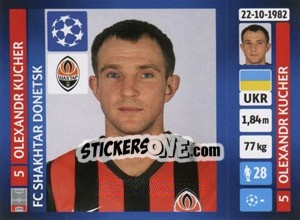 Cromo Olexandr Kucher - UEFA Champions League 2013-2014 - Panini