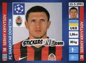 Cromo Serhiy Kryvtsov - UEFA Champions League 2013-2014 - Panini