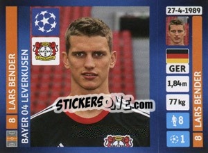 Sticker Lars Bender - UEFA Champions League 2013-2014 n. 50 - Panini