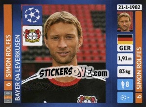 Sticker Simon Rolfes - UEFA Champions League 2013-2014 n. 52 - Panini