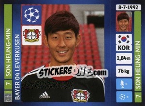 Sticker Son Heung-Min - UEFA Champions League 2013-2014 - Panini